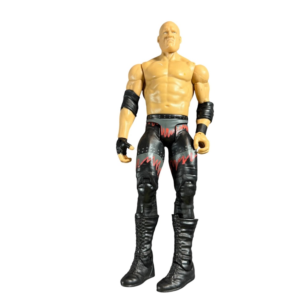 Mattel WWE Kane Action Figure Unmasked Black Red Flame Tights 2010 3050OB